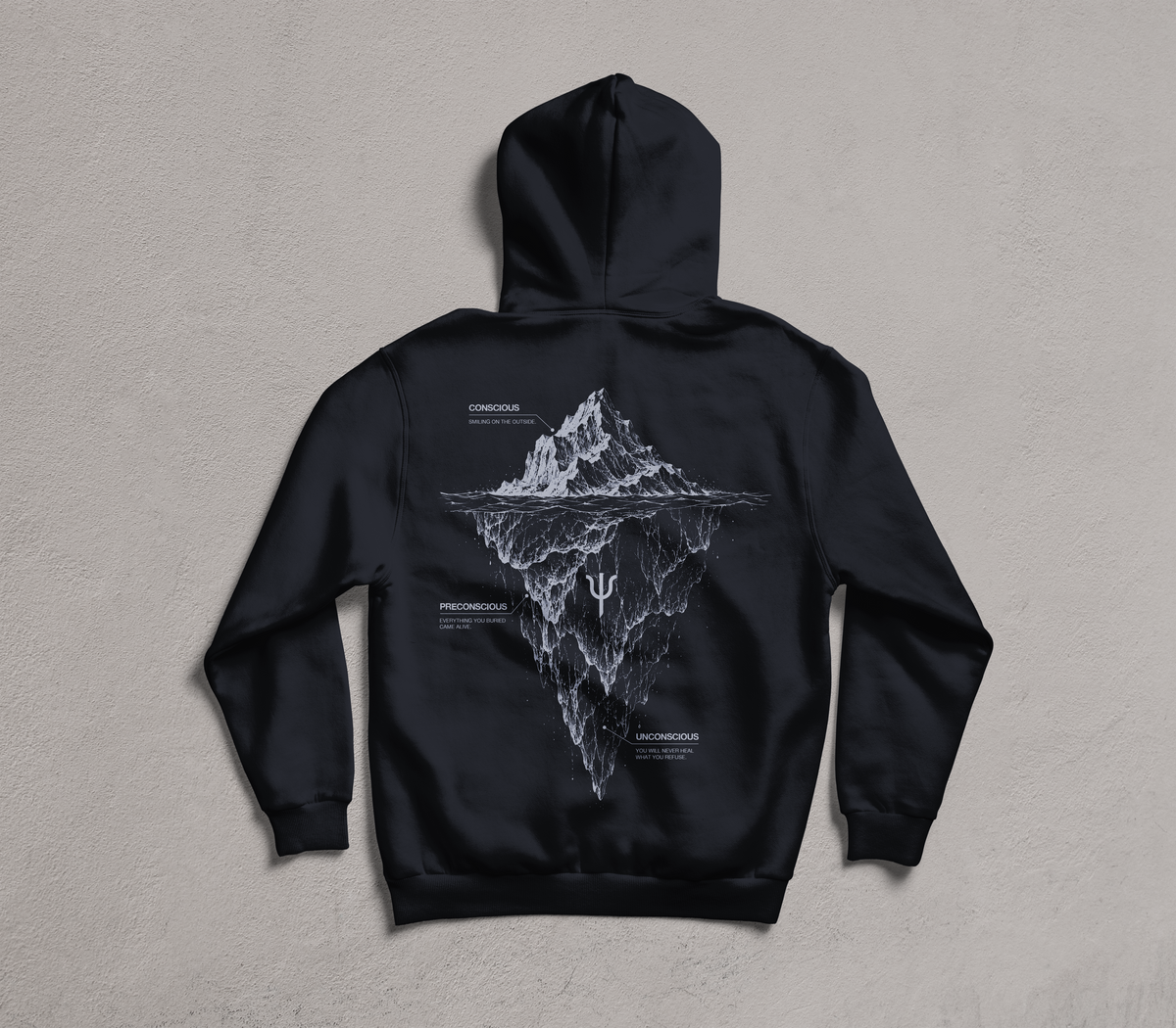 ICEBERG THEORY HOODIE - BLACK (PRE-ORDER)